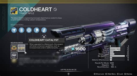 Hardlight is at 68, 4 more that Coldhearts base. . How to get coldheart catalyst